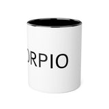 Scorpio Accent Mugs, 11oz